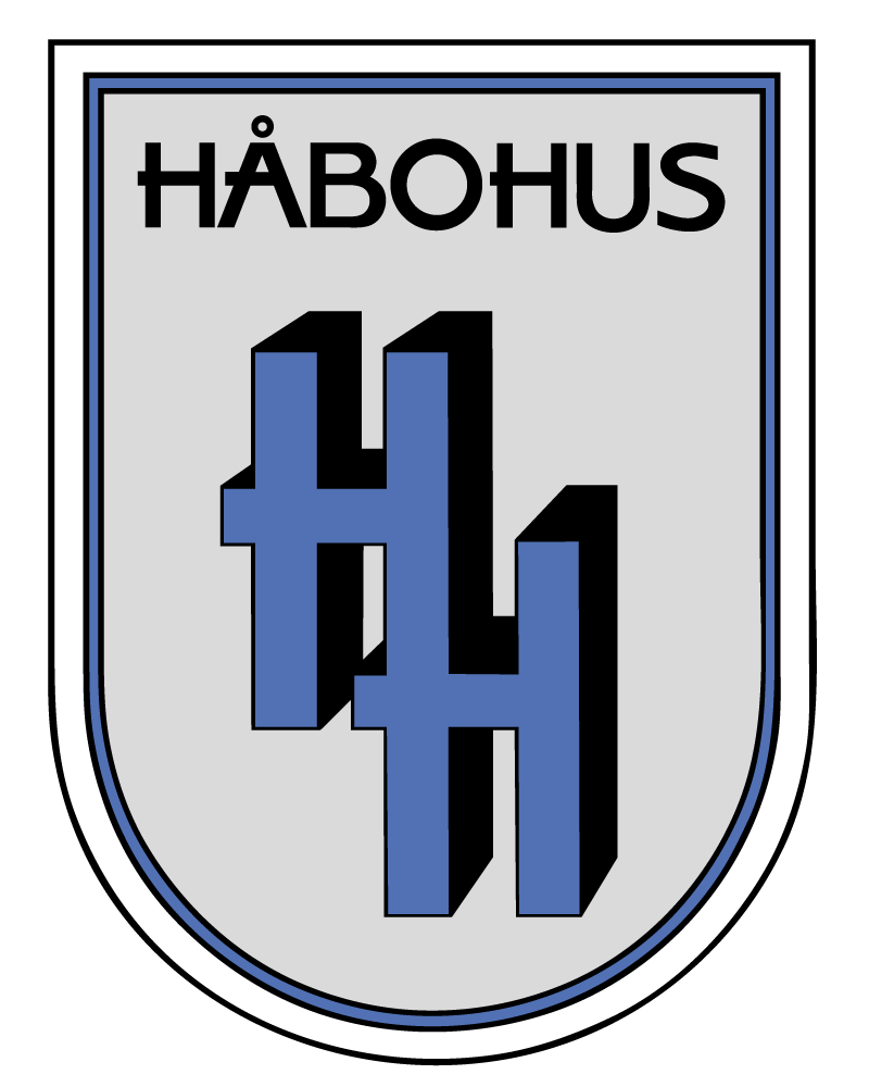 Håbohus logotyp i form av sköld