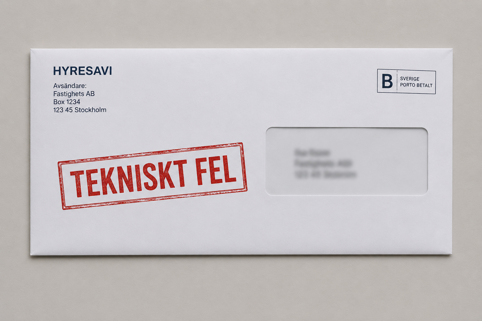 bild på ett kuvert